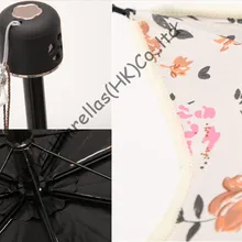 Зонты из листьев лотоса, солнцезащитный крем, UPF> 50+, зонтик для влюбленных, фигурная форма, 210 T черное серебряное покрытие, вишневый зонтик, складной