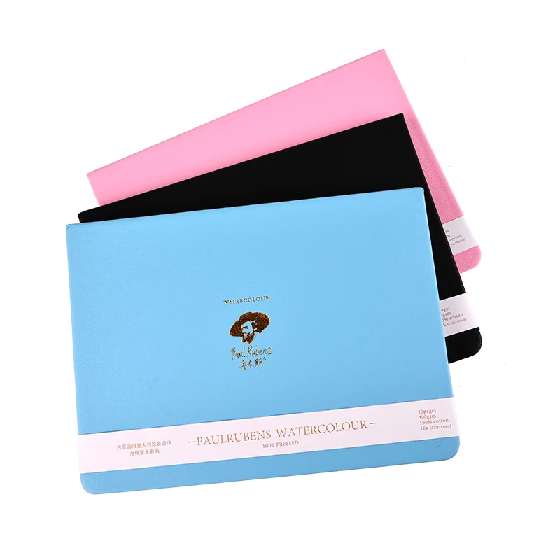 

Rubens 300g professional watercolor paper acid-free 100% cotton watercolor leather cover book suitable for outdoor art supplies