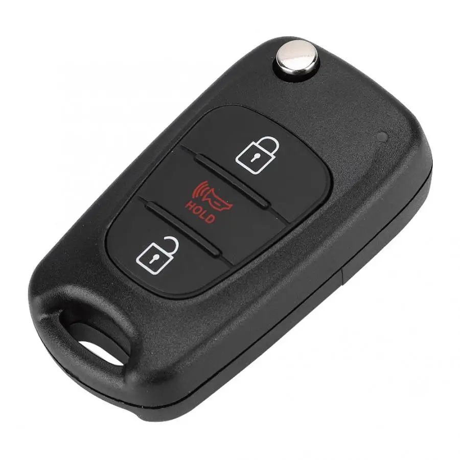 3 кнопки автомобиля дистанционного флип Брелок чехол защитный чехол оболочка подходит для KIA Soul 2012 2013 дистанционного ключа чехол автомобильный ключ оболочки