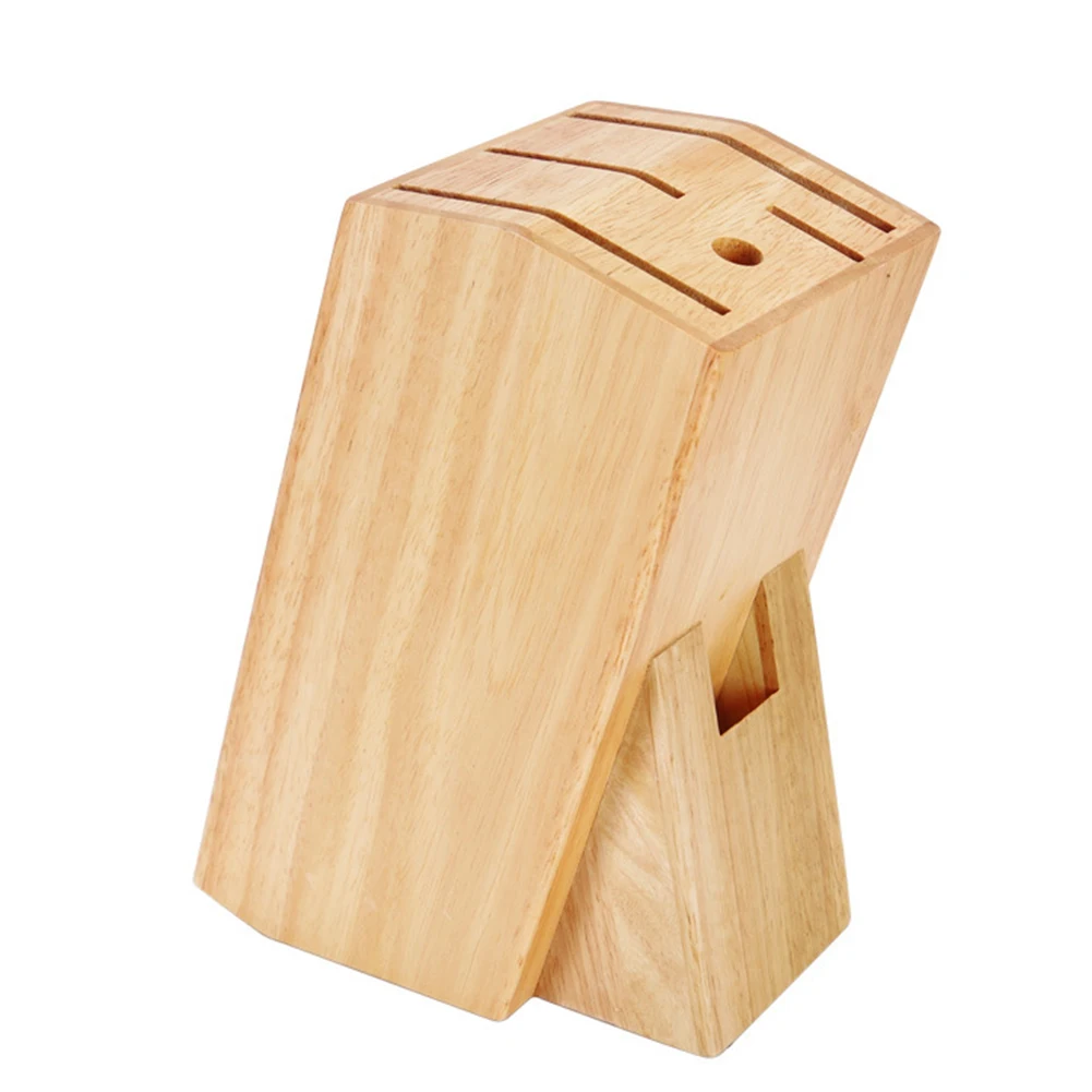 

Stand Kitchen Tool Eco-friendly Cutter Storage Wooden Multifunctional Knife Holder Storage Rack Cutting Accessories Rubber