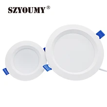 SZYOUMY акриловый встраиваемый водонепроницаемый потолочный свет Ванная комната Кухня Светодиодная лампа 5 Вт 9 Вт 12 Вт 18 Вт 10 шт. Экспресс Прямая