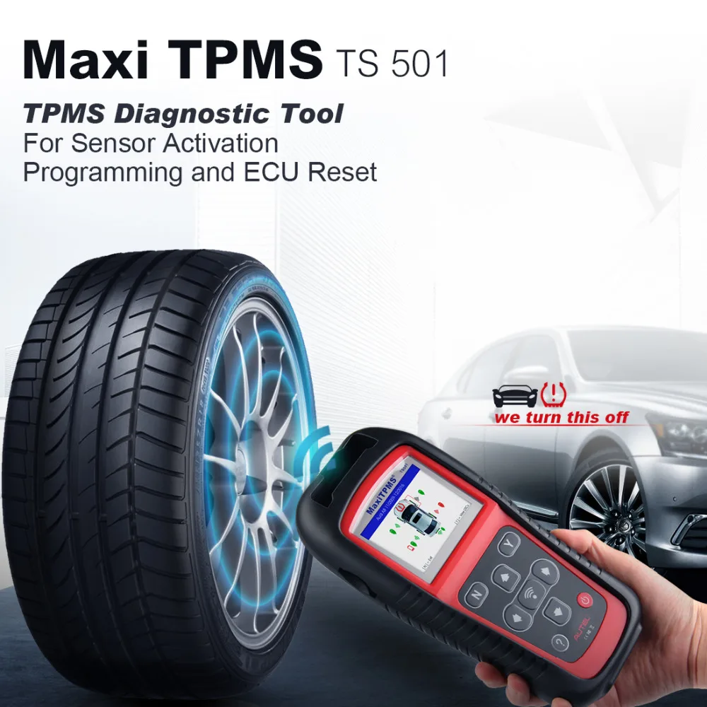 AUTEL MaxiTPMS TS501 TPMS Услуги инструмент диагностики автоматического сканирования