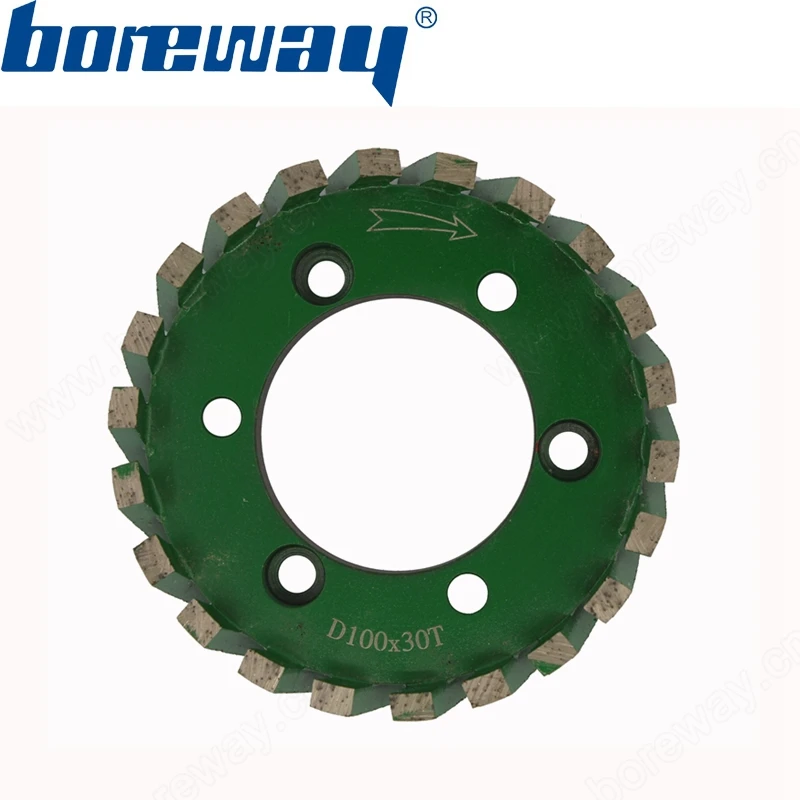 Boreway Поставка кусок D100x30Tx50H алмаз Сплит сегмент ЧПУ калибрат колесо для счетчика