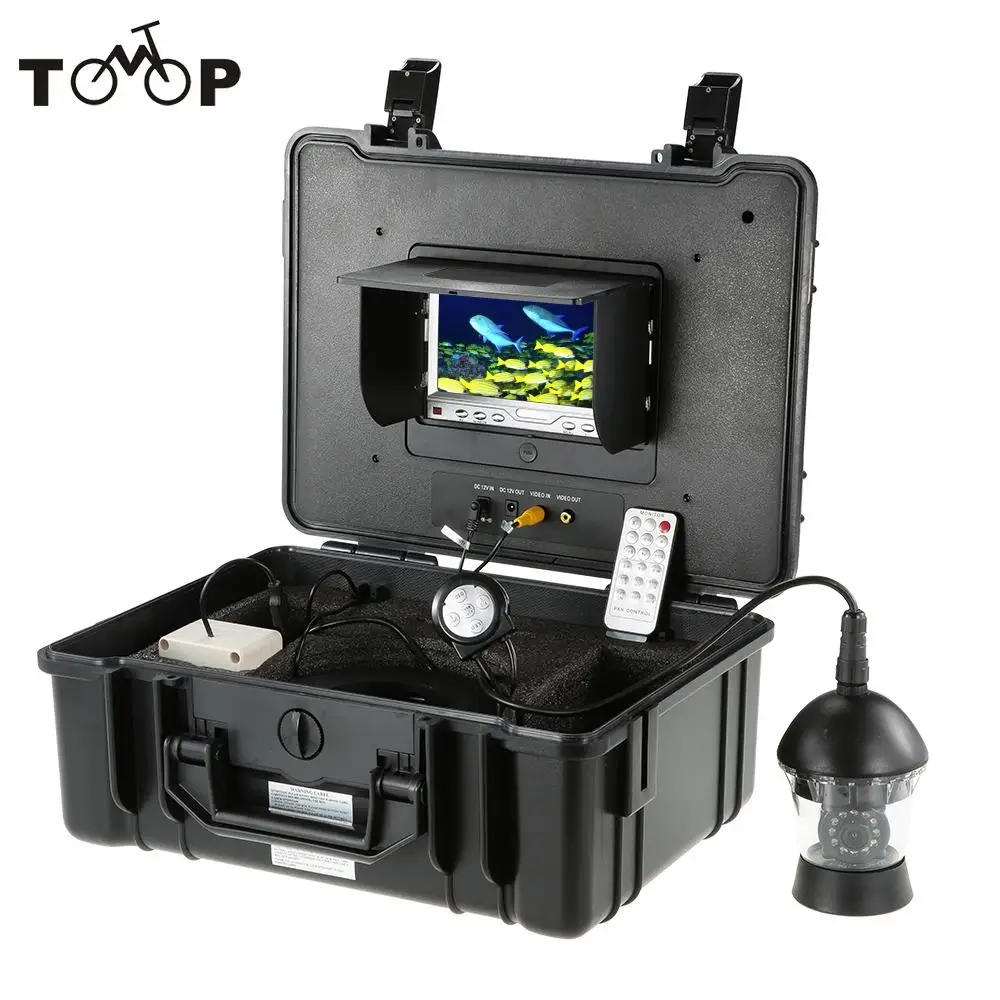 DVR Video Recorder Fishing Underwater Camera 360 Degree 7" LCD Rotating