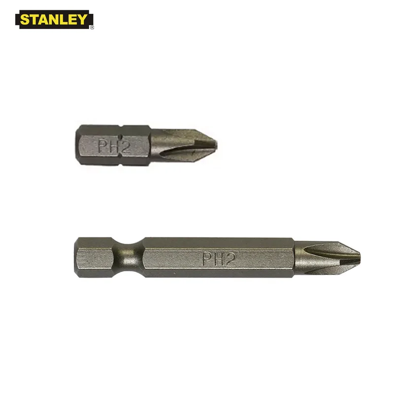 Stanley 10pcs 1/4 inch hex shank screwdriver phillips bit PH2 PH0 PH1