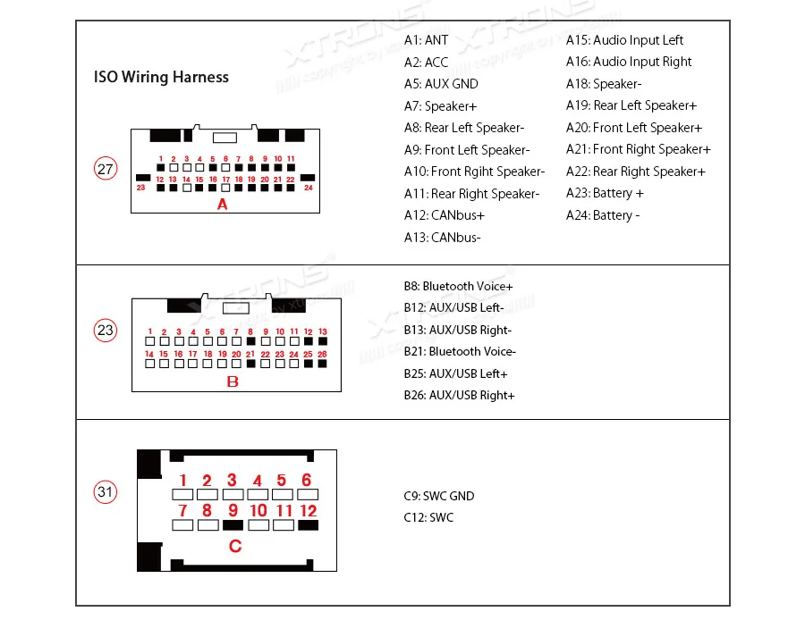Clearance XTRONS 9" Android 8.1 Octa Core 2GB RAM 32GB ROM Car Multimedia Player GPS navigation for Ford focus 2012-2017 TPMS DAB No DVD 23