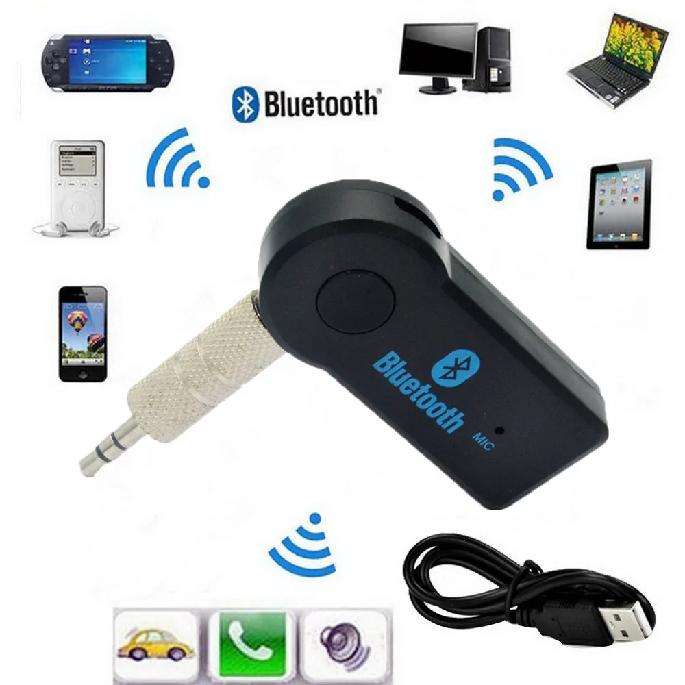 2017 Handsfree Car Bluetooth Music Universal 3.5mm Streaming A2DP Aux Adapter