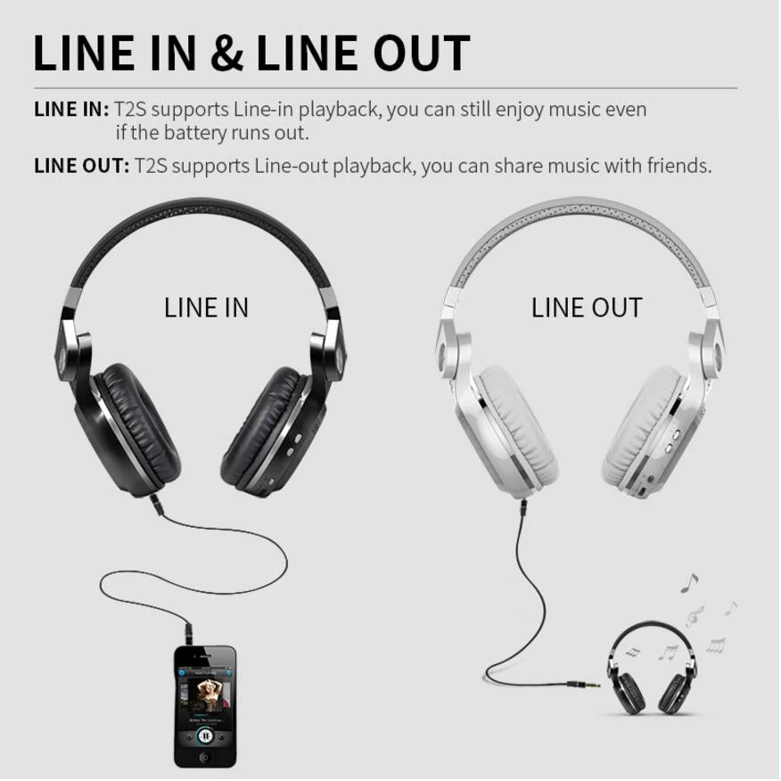 T2S 5 0 Bluetooth наушники стерео музыка auriculares Беспроводная гарнитура с микрофоном