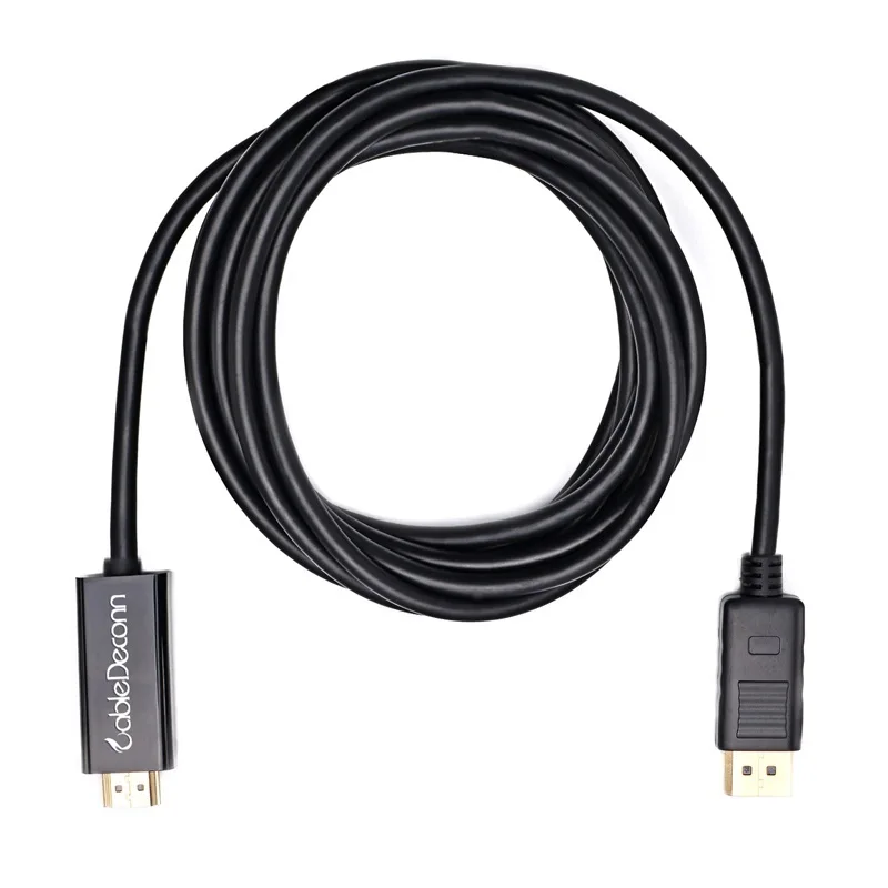 Thunderbolt 2 к hdmi кабель адаптер mini displayport к HDMI кабель конвертер мужчин и мужчин для Macbook Pro Air hdtv - Цвет: Black