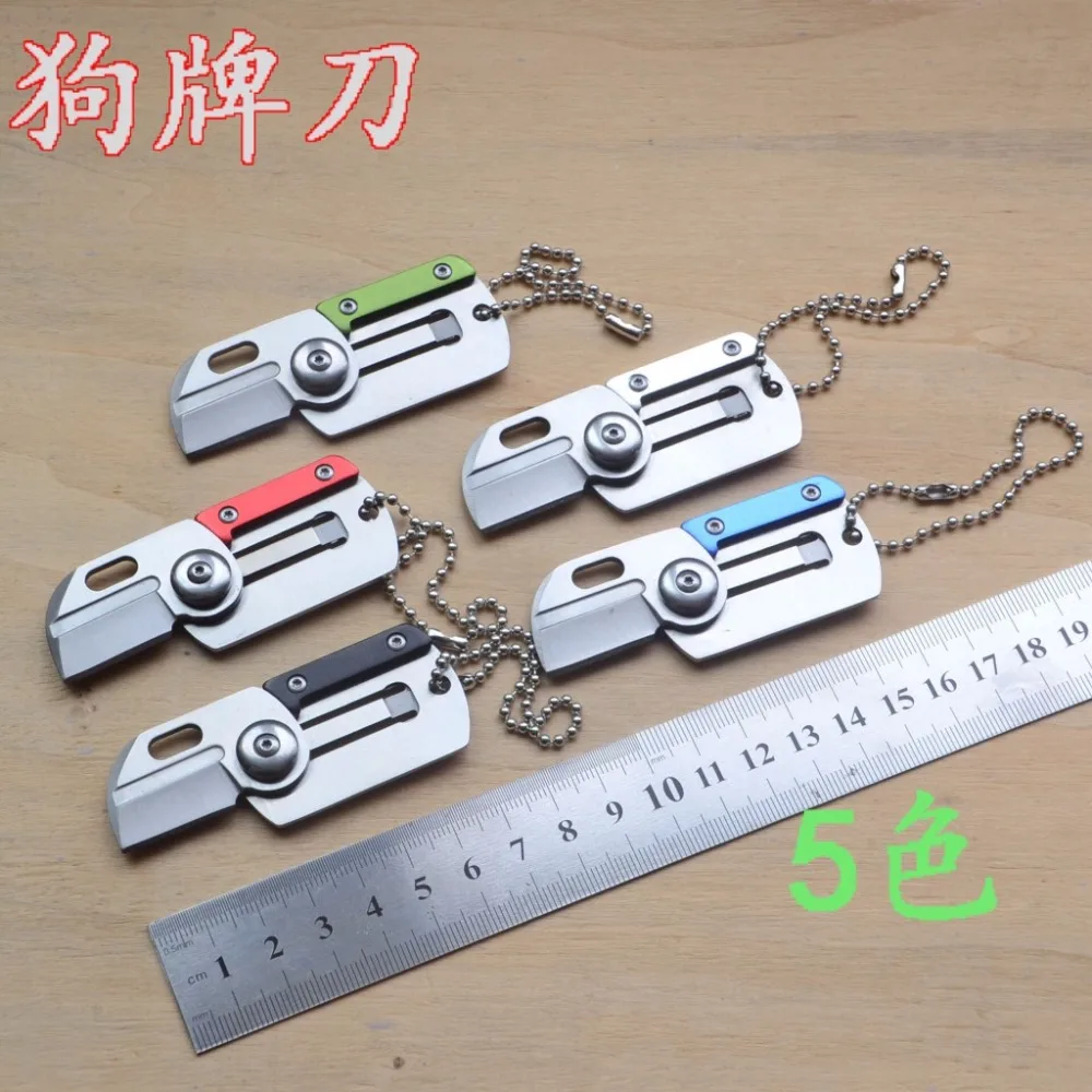 

200PCS Self defense security shocker knife EDC Mini Folding Knife Army Wilderness Survival Utility Knife Camping Knife