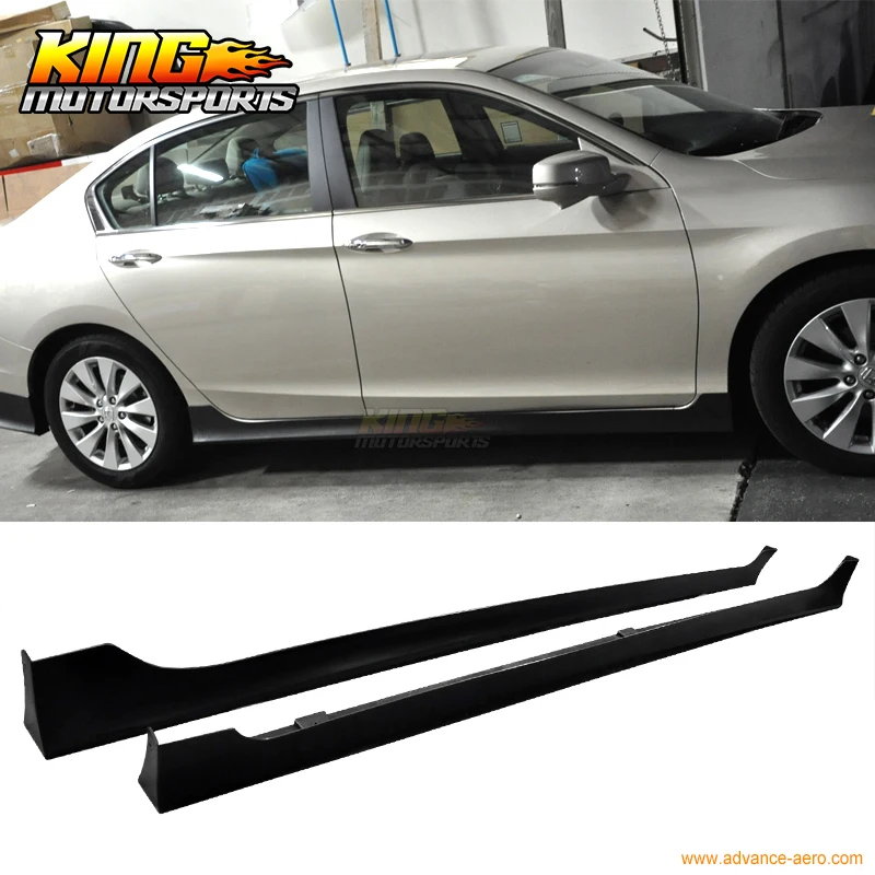 Для 13-15 Honda Accord 4Dr MODULO боковая поверхность Неокрашенный Черный PP