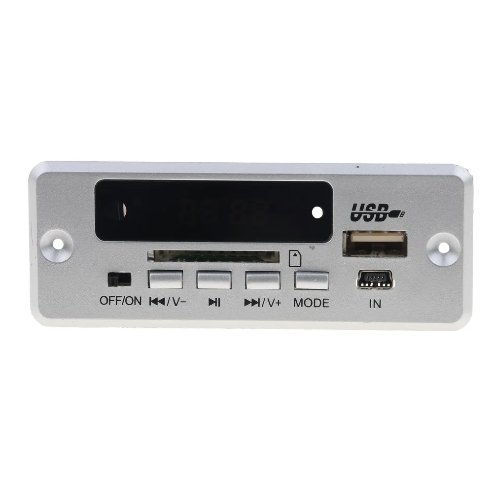 Kebidu DC 5 в 12 В Автомобильный Bluetooth 0 MP3 WMA FM AUX декодер плата аудио модуль TF радио