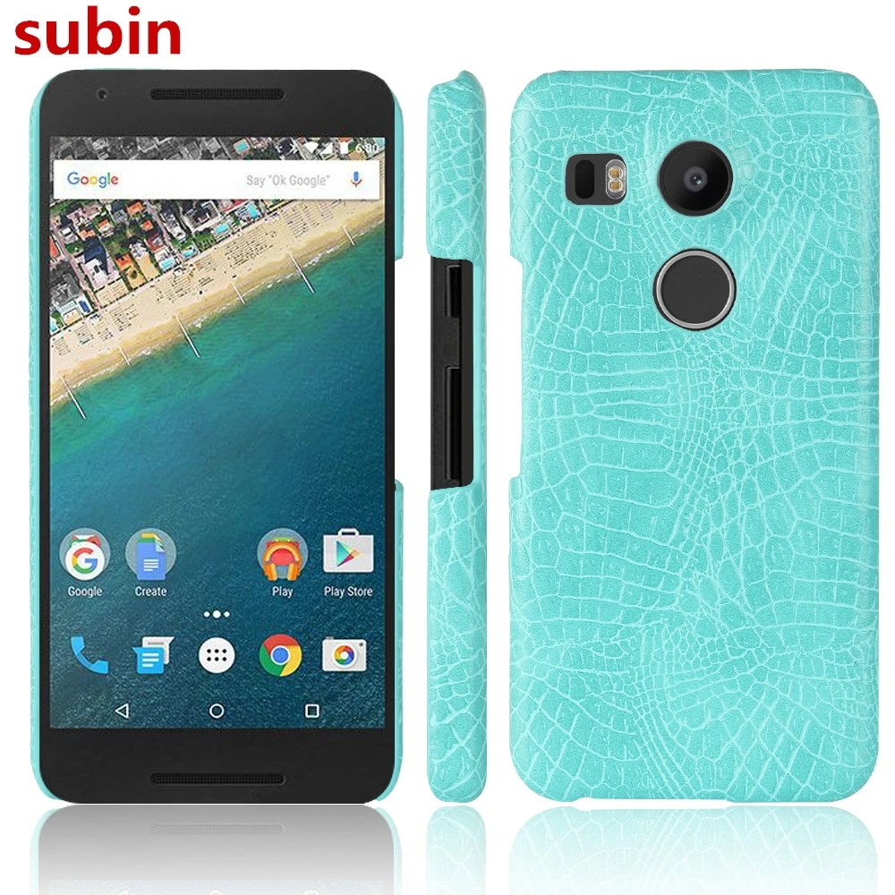 Funda de piel de cocodrilo para LG Nexus 5X, carcasa de lujo Retro de 5,2 pulgadas para LG Nexus 5X H791 H790, bolsa para teléfono|cover for lg|bag - AliExpress