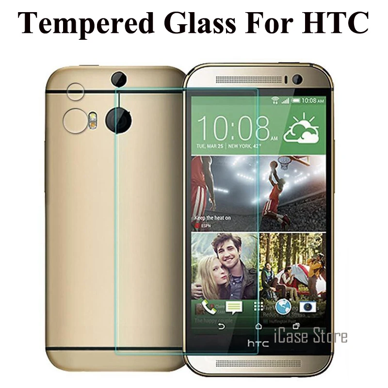 2.5D с уровнем твердости 9 H закаленное Стекло взрыво Защитная пленка для htc один M7 M8