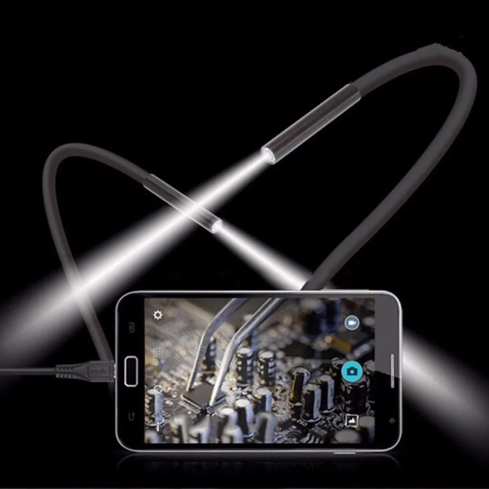 

5.5mm 1m/2m Lens USB Endoscope Camera Waterproof Flexible Wire Snake Tube Inspection Borescope For OTG Compatible Android Phones