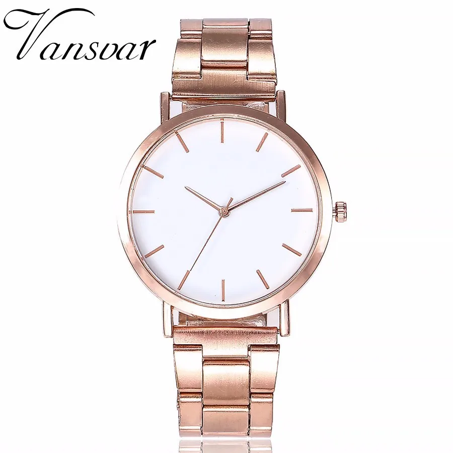 

Vansvar Fashion Women Stainless Steel Quartz Watches Casual Ladies Simple Dress Wristwatches Relogio Feminino Dropshipping