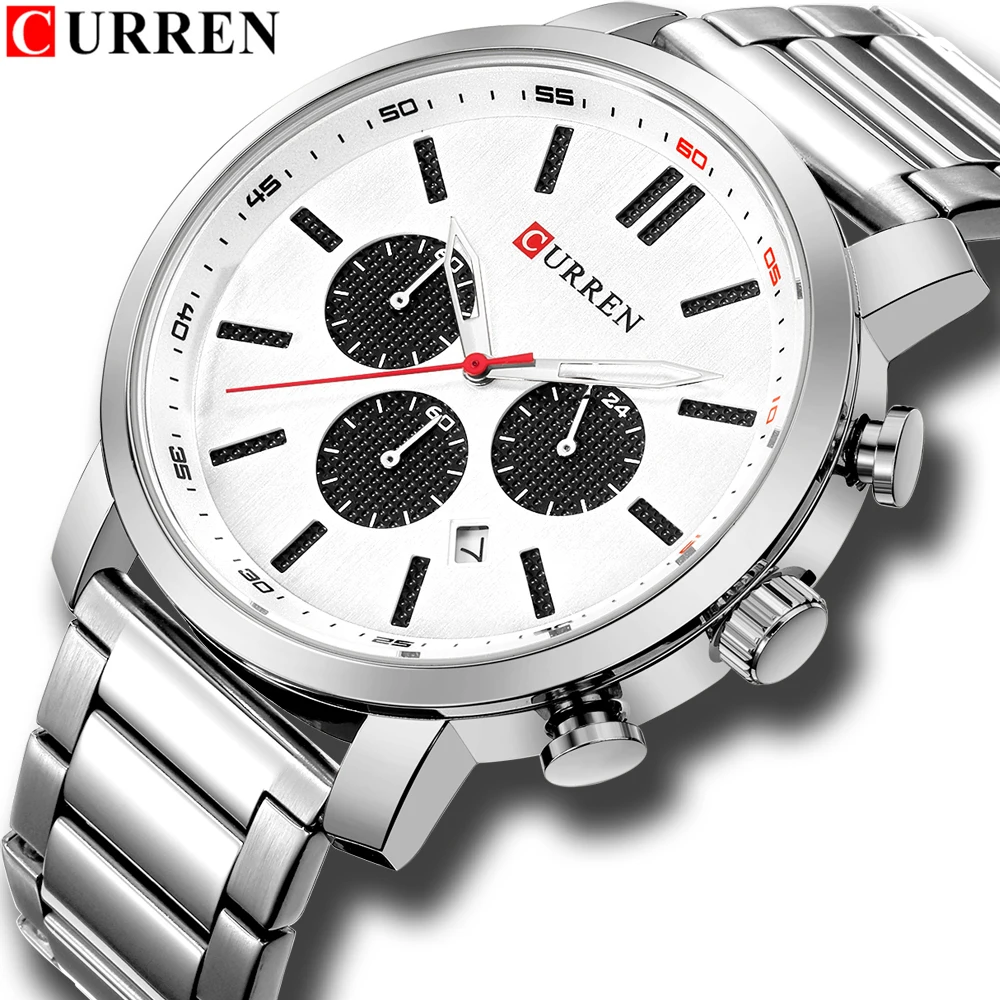 

CURREN 2019 Top Brand Luxury Men's Watches Date Clock Male Sports Timing Watches Mens Quartz Casual WristWatch Relogio Masculin