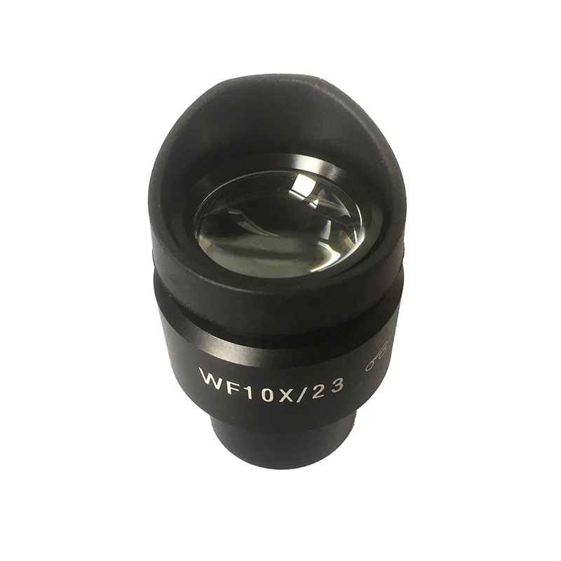 2PCS 10x Eyepiece with Rubber Eye Cups Diopter Adjustable Mounting Size