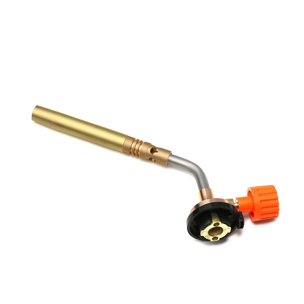 

1Pcs Adustable wind-resistant jet Gas Torch Flamethrower Burning Butane Gas Blow Torch Hand Ignition Camping Welding BBQ Tool