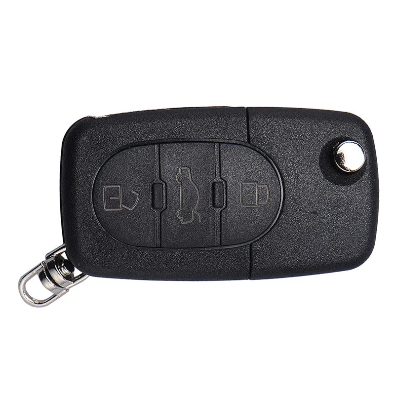 

Flip Remote Key Shell fit for Audi A2 A3 A4 A6 A8 TT Uncut Fob Case 3 Button