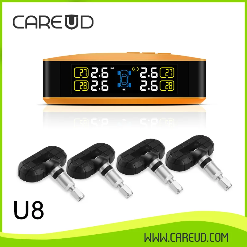 

Wireless car tire pressure Tester Meter Monitor monitoring system tire pressure gauge tyre temperature TPMS color screen