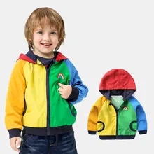 

baby girl winter clothes girls jackets Boy Rainbow Jacket Children's Baby Top Hooded Zip Jacket girl jackets outerwear coats