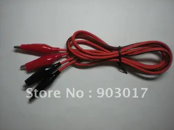 

Alligator Test Clip Lead 100cm Long Red & Black 100 set per Lot hot sale