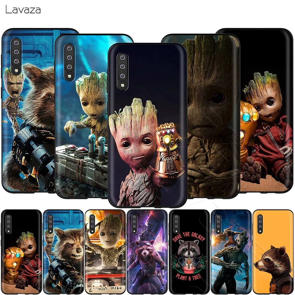 

Lavaza Guardian Rocket Raccoon Groot Treeman Case for Samsung Galaxy Note 10 Plus A10 A30 A40 A50 A70 A20 A20S A10S A30S A50S