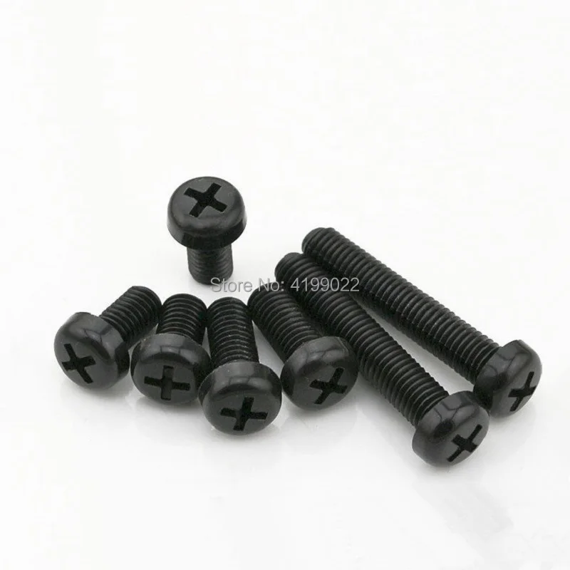 Black nylon pan screws -001