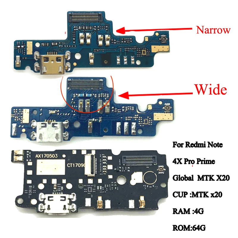 Global для Xiaomi redmi Note 4x Pro Prime микро зарядное устройство USB разъем для док-станции Разъем для порта гибкий кабель для redmi 4X