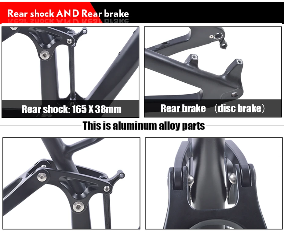 Sale 148*12mm boost carbon suspension mountian bike frame 29er/27.5er carbon mtb bicycle frame disc 160mm suspension frames 20