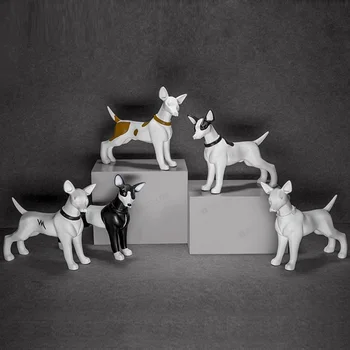 

Show Window Dobermann Figurines Abstract Pet Dog Statue Animal Art Sculpture Resin Crafts Home Decoration Accessories R1088