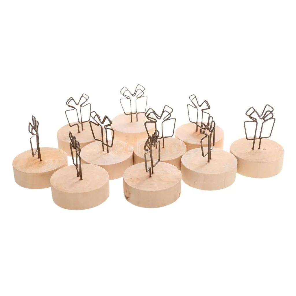 

20 Cute Box-shape Photo/Memo/Note Clip Stand Table Number Menu Card Holder