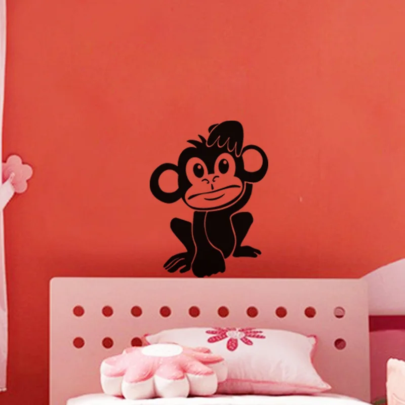 Creative Monkey Wall Sticker Children's room Art Applique Living room