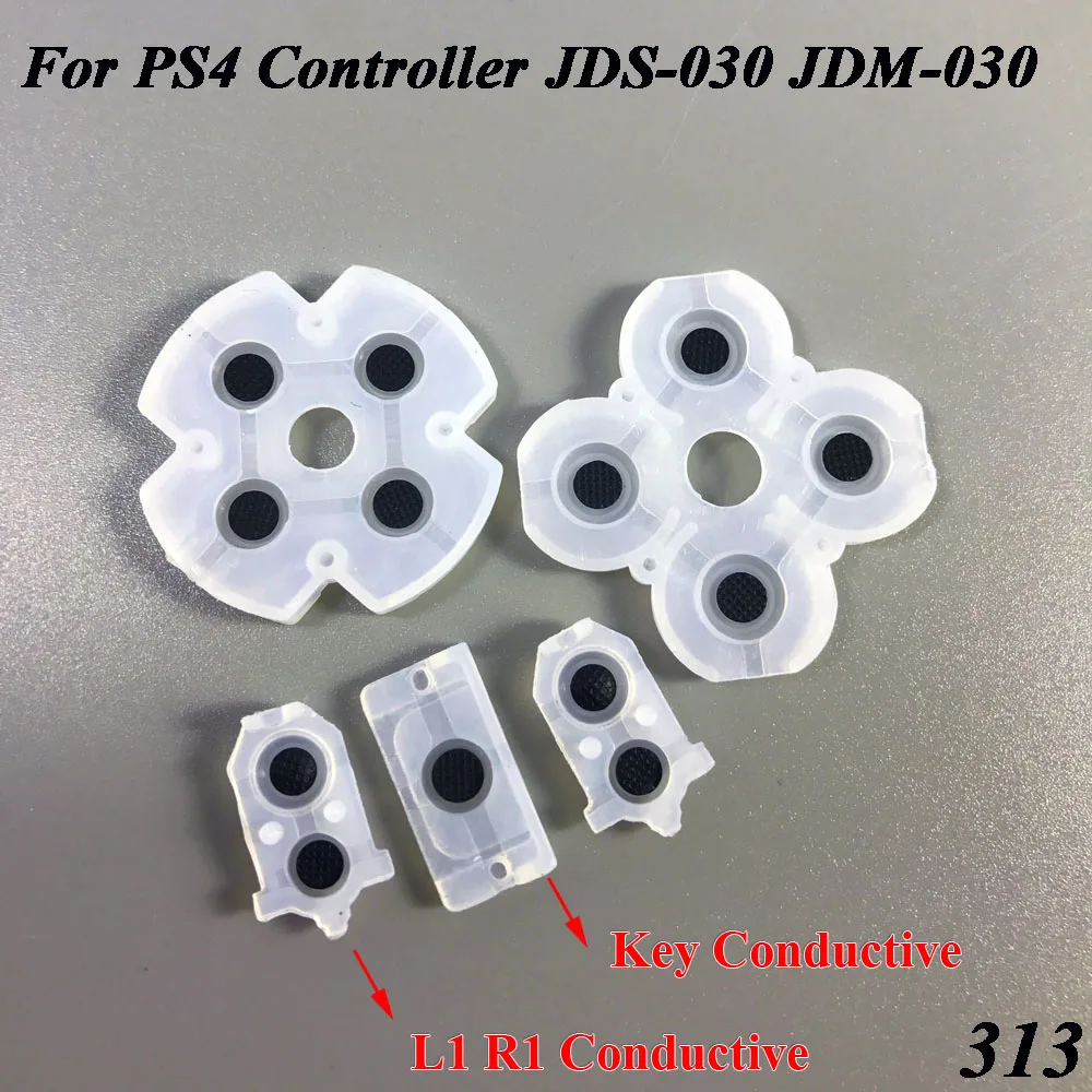 

100pcs/lot Soft Rubber JDS-030 JDM-030 Silicone Conductive Adhesive Buttons Pad keypads for PS4 PlayStation 4 Controller