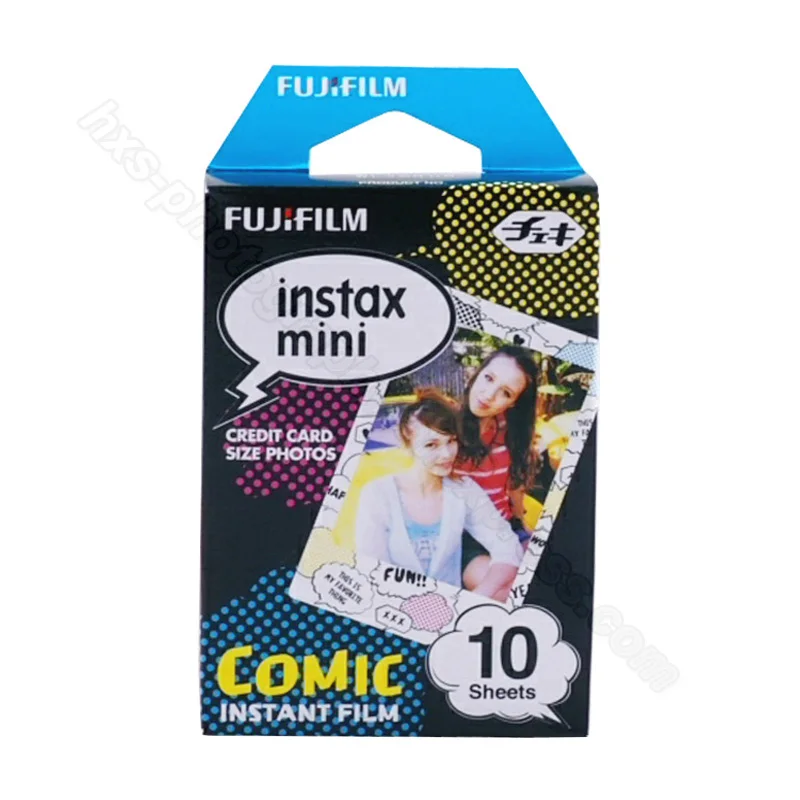 Подлинная 10 листов комиксов Instax Fujifilm Фотобумага для камеры Fuji Instant Mnini 9 фотоаппарата для получения мгновенных снимков 8 50s 7s 90 25 камеры Share SP-1 SP-2 SP-3 принтер