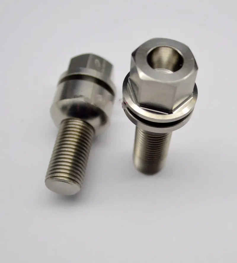 5 шт. M14 x1.5x28mm titanium сплава Benz колеса автомобиля концентратора болтов GY