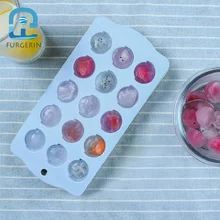 FURGERIN 15-Hole круглая формочка для мороженого пищевой силикон форма для льда самодельный Лед Лоток силиконовый лед изготовитель ледяных кубиков кухонный инструмент