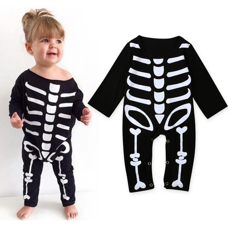 baby girl skeleton costume