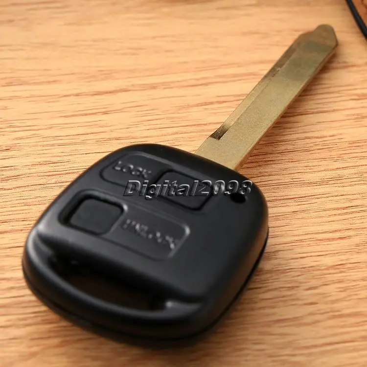 

2 Buttons Remote Auto Car Key Shell Repair Replacement Key Cover Kit Switch Rubber Pad Key Case for Toyota Avensis Toy47 CR2016