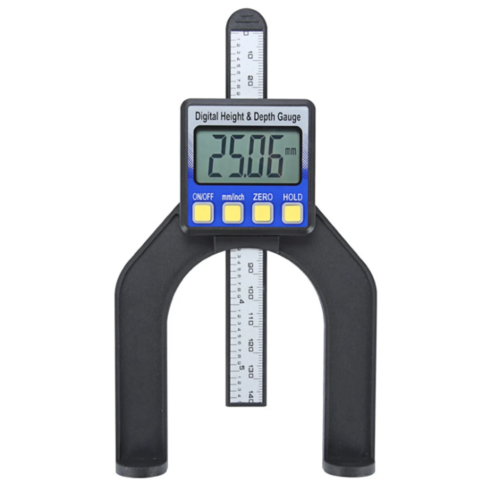 50mm LCD Height Gauges Calipers Digital Depth Gauge With Feet