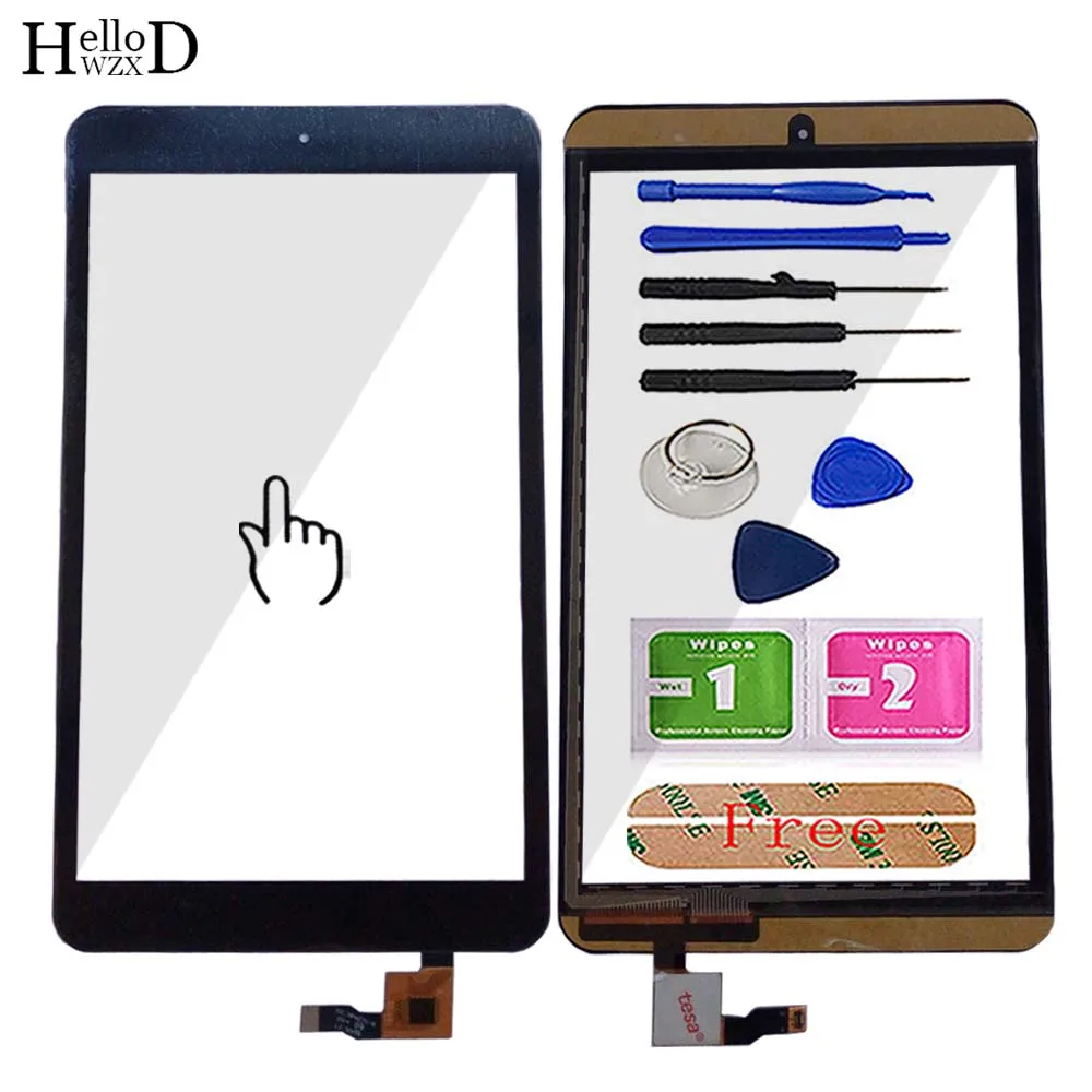 

8'' Touch Digitizer For Alcatel One Touch POP 8 P320X P320 Touch Screen Touch Panel Lens Sensor TouchScreen Tools 3m Glue Wipes