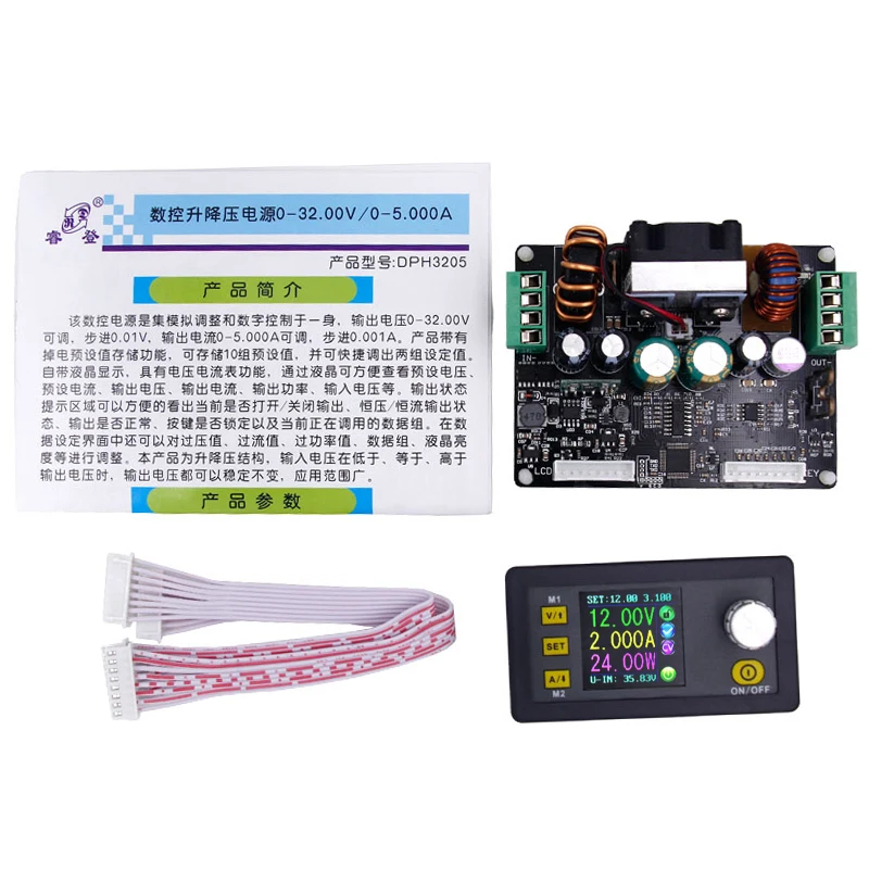 

DC 0-32V Power Supply Color LCD Digital Control Buck-Boost Constant Voltage current voltmeter Ammeter DPH3205 50%