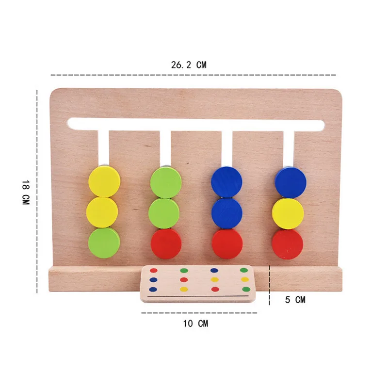 

Wooden busy board busyboard for toddlers Color logic Early educational Montessori toy for kids bebe baby 24 months