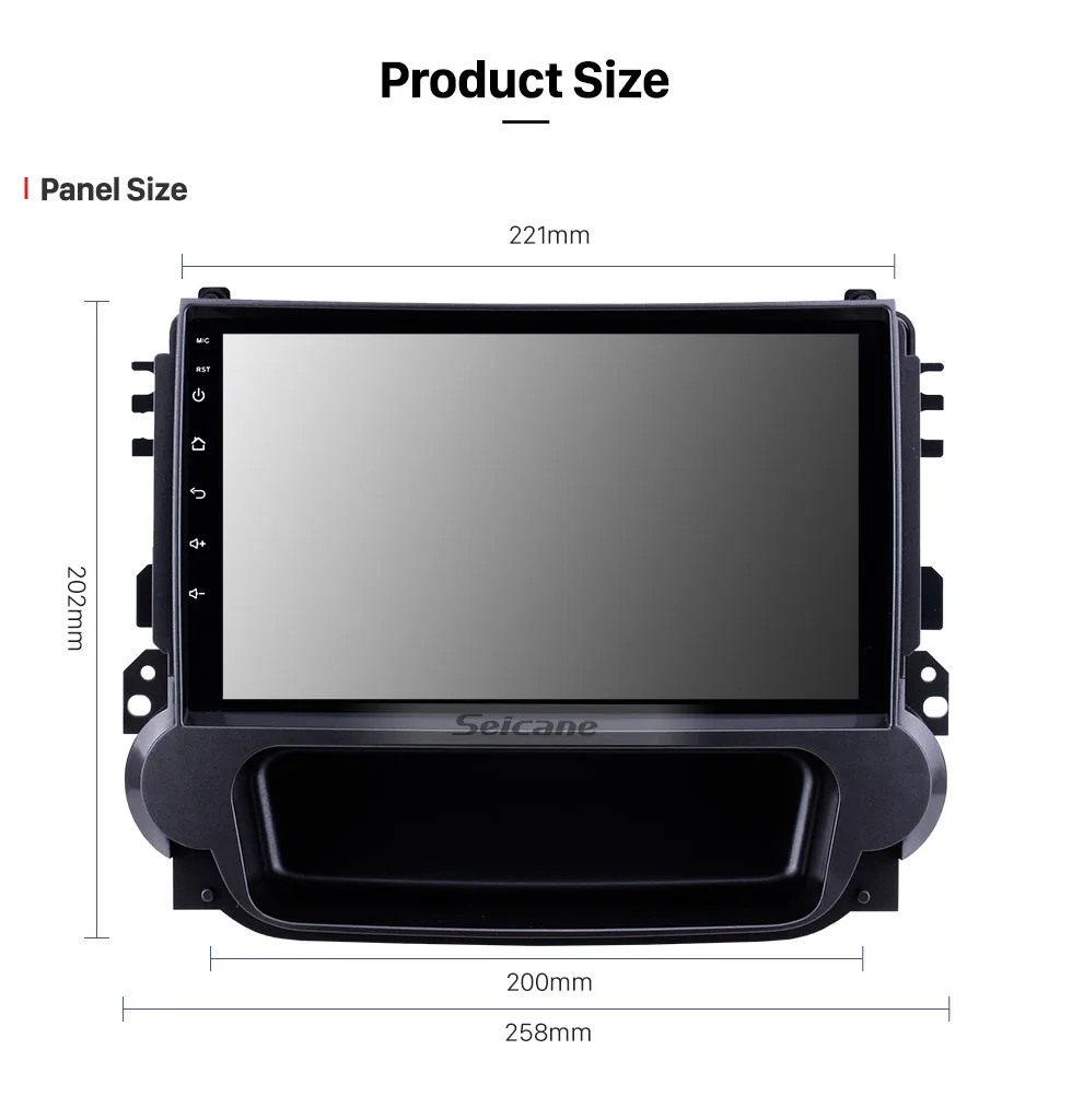 Best Seicane For Chevy Chevrolet Malibu 2012 2013 2014 Android 8.1 9" 4-core Head Unit Car GPS Radio Stereo Player support DVR OBDII 14