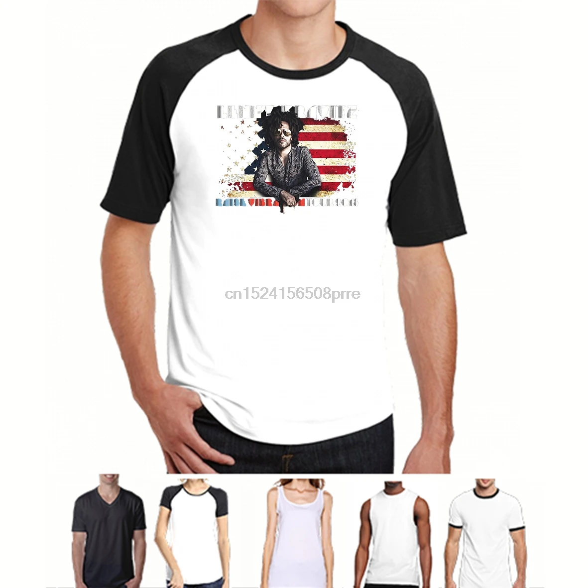 

LENNY Kravitz Raise Vibration Tour 2018 T-shirt with dates Mens Gildan T-Shirt(2)