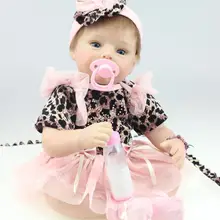 55 см мягкая силиконовая кукла Reborn Baby Doll игрушки 22 реалистичные куклы для новорожденных с соской Игрушки для девочек Brinquedos
