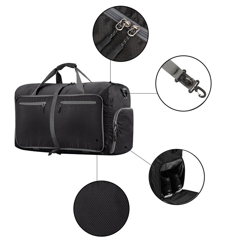 Dimensioni Borsa Le Da I Uomini 80l Viaggio Bagagli Resistente Duffle Sportiva In Gli All'acqua Palestra E Grandi Di Pieghevole Per Donne Sport Nylon 4q8pYgW