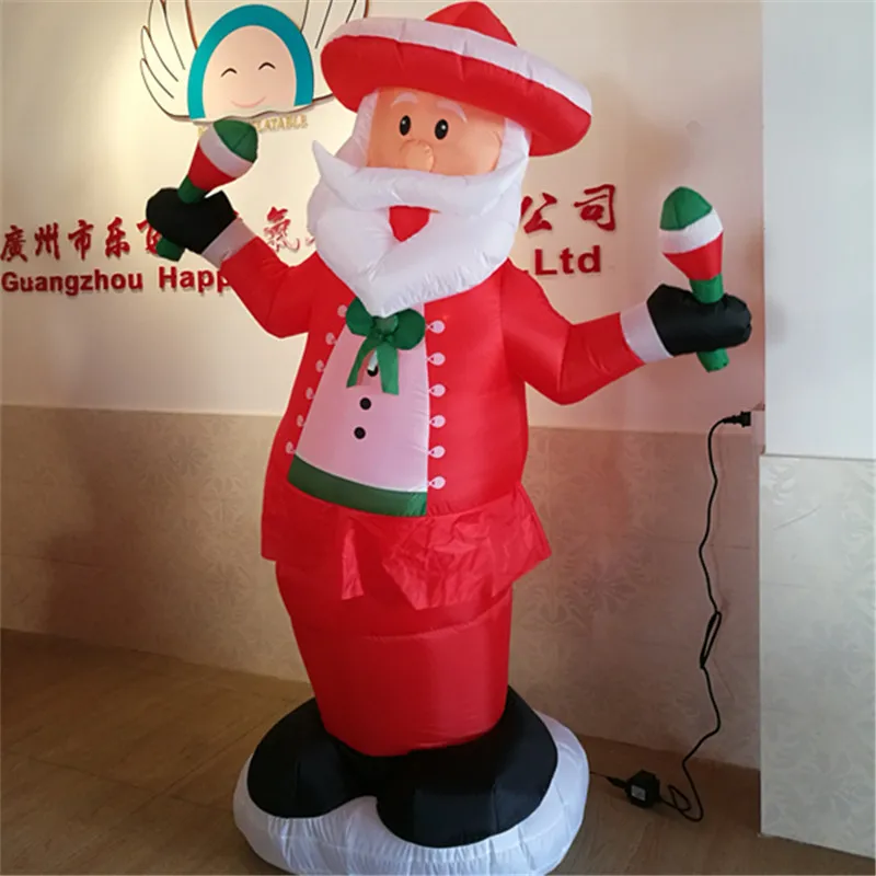 Inflatable LED Light Santa Claus For Christmas Inflatable Christmas