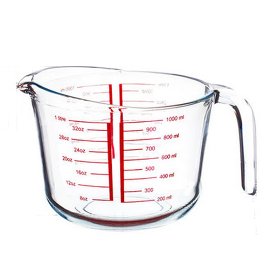HIPSTEEN 500 мл 1000 мл термостойкие мерные стаканы из закаленного стекла кухонные стеклянные стаканы для молока кухонные измерительные инструменты со шкалой